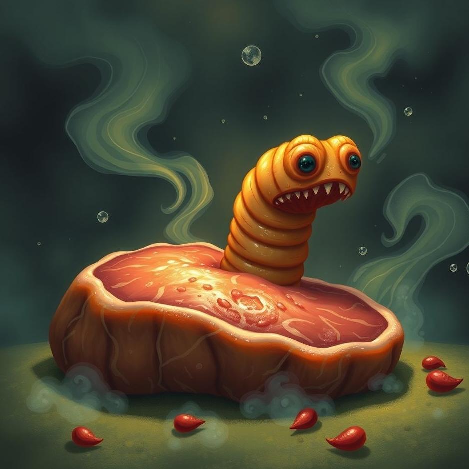 Dream : Meat getting wormy in a dream