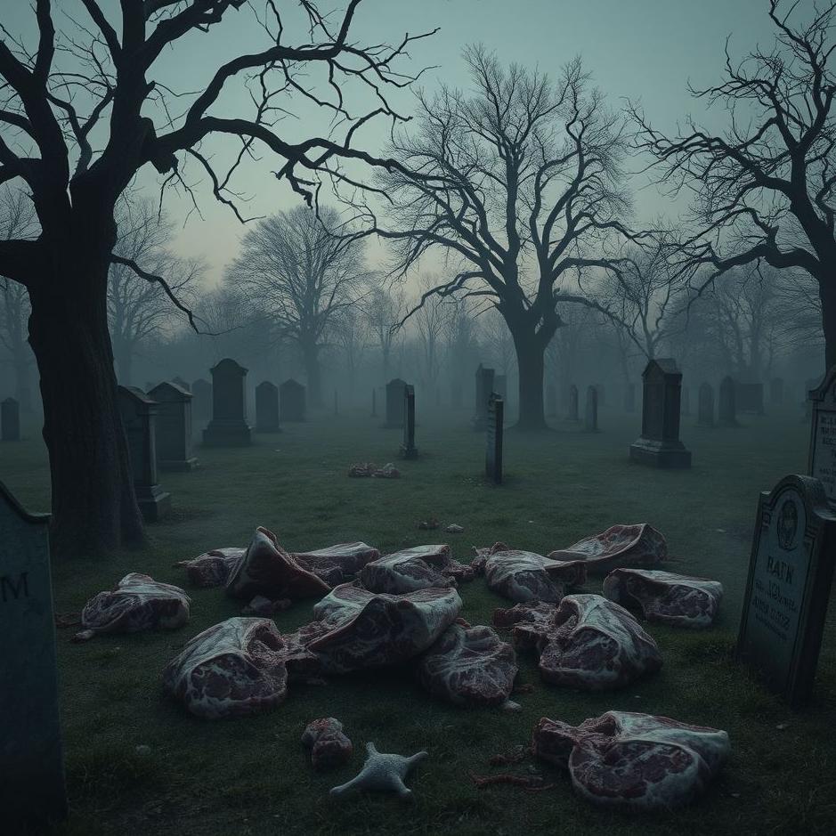 Dream : Meat in a cemetery in a dream