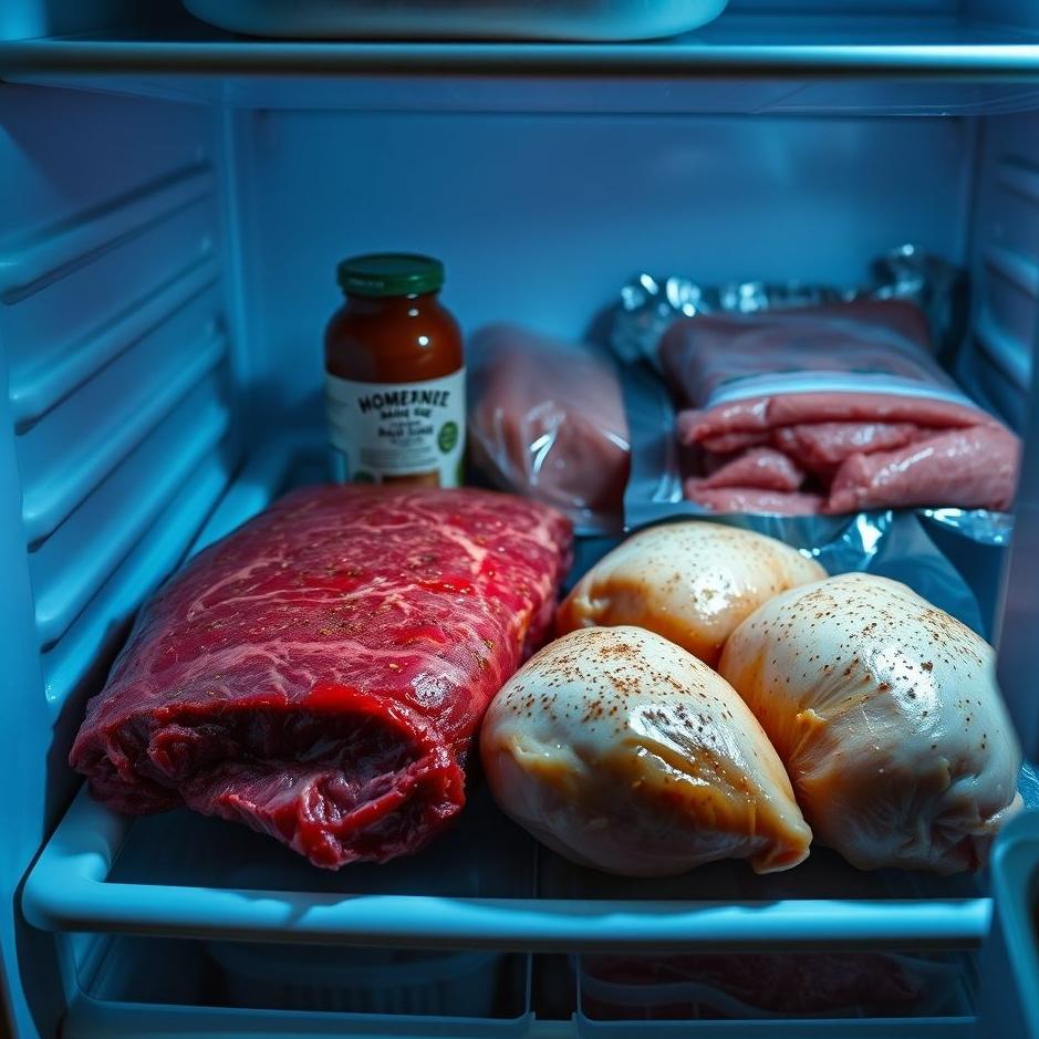 Dream : Meat in the fridge 