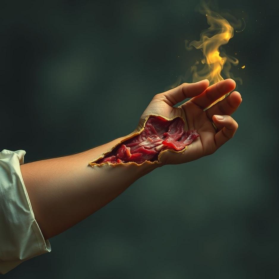 Dream : Meat torn from your arm in a dream