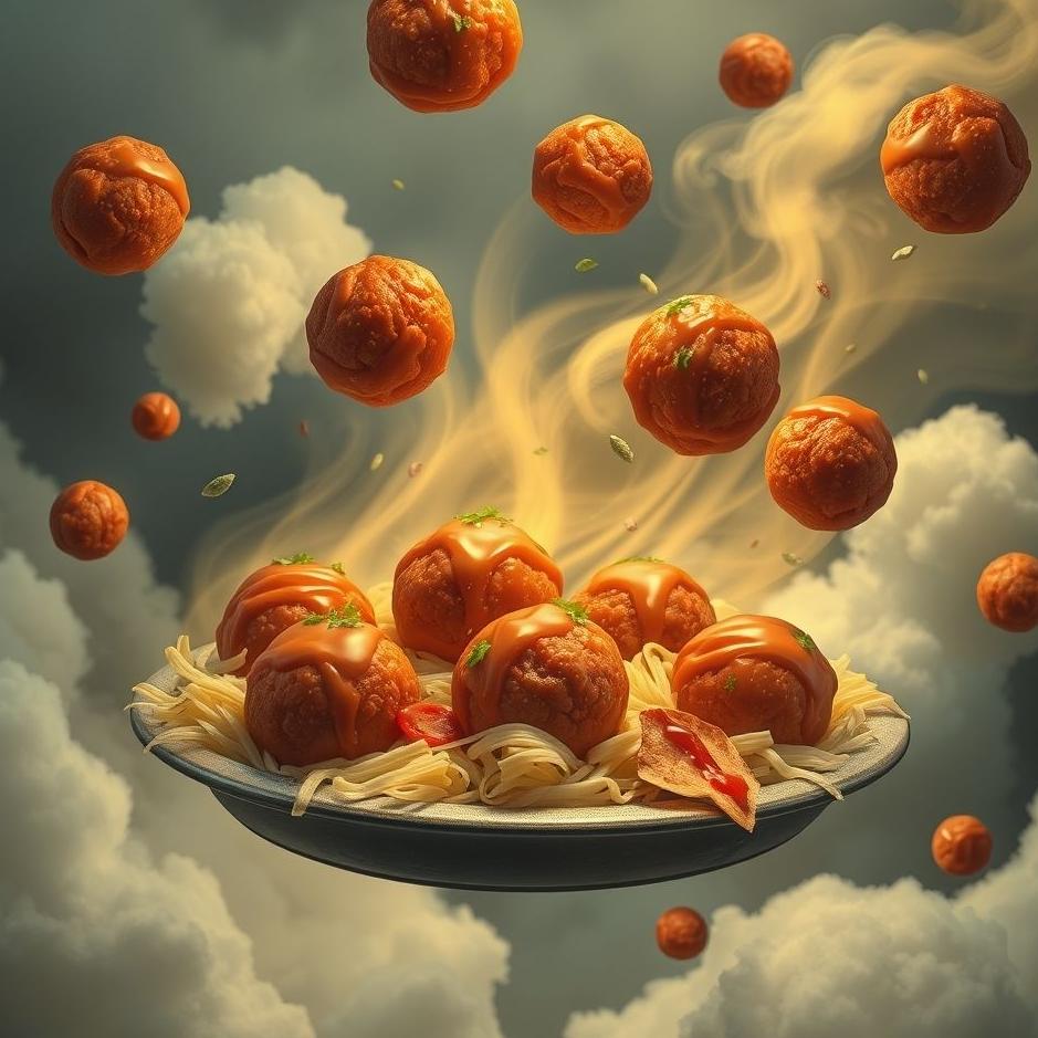 Dream : Meatballs being distributed in a dream