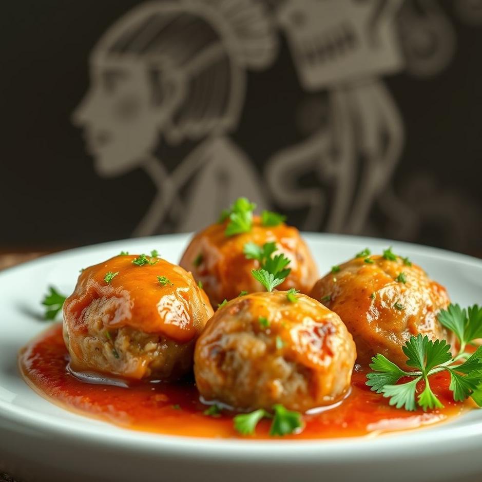 Dream : Meatballs with parsley in a dream