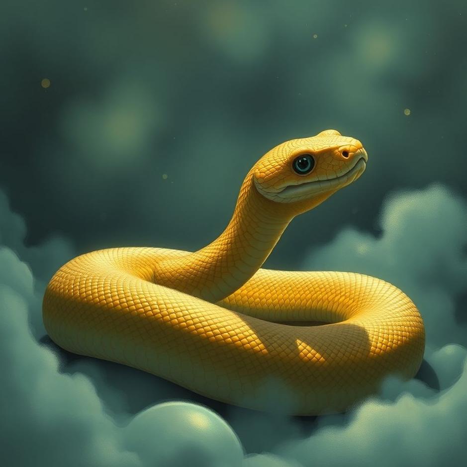 Dream : Medium-sized snake in a dream