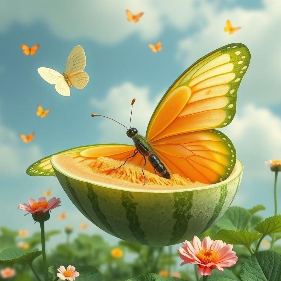 Dream : Melon butterfly in a dream