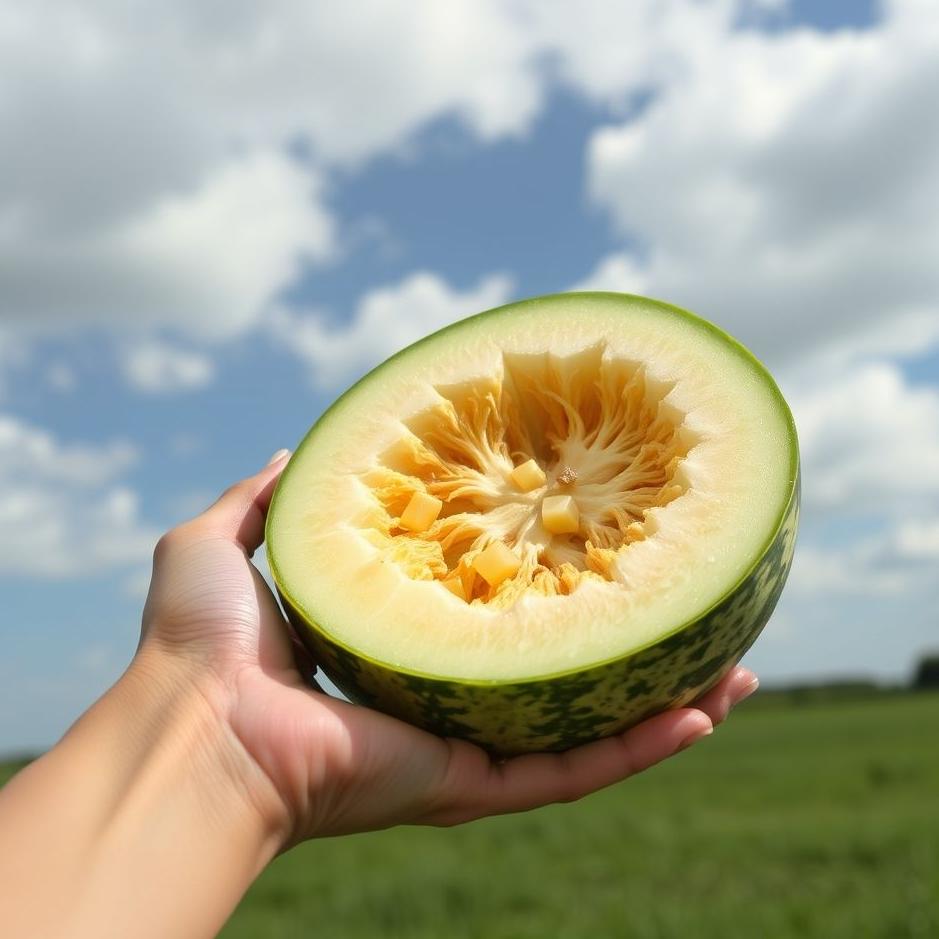 Dream : Melon in your own hand in a dream
