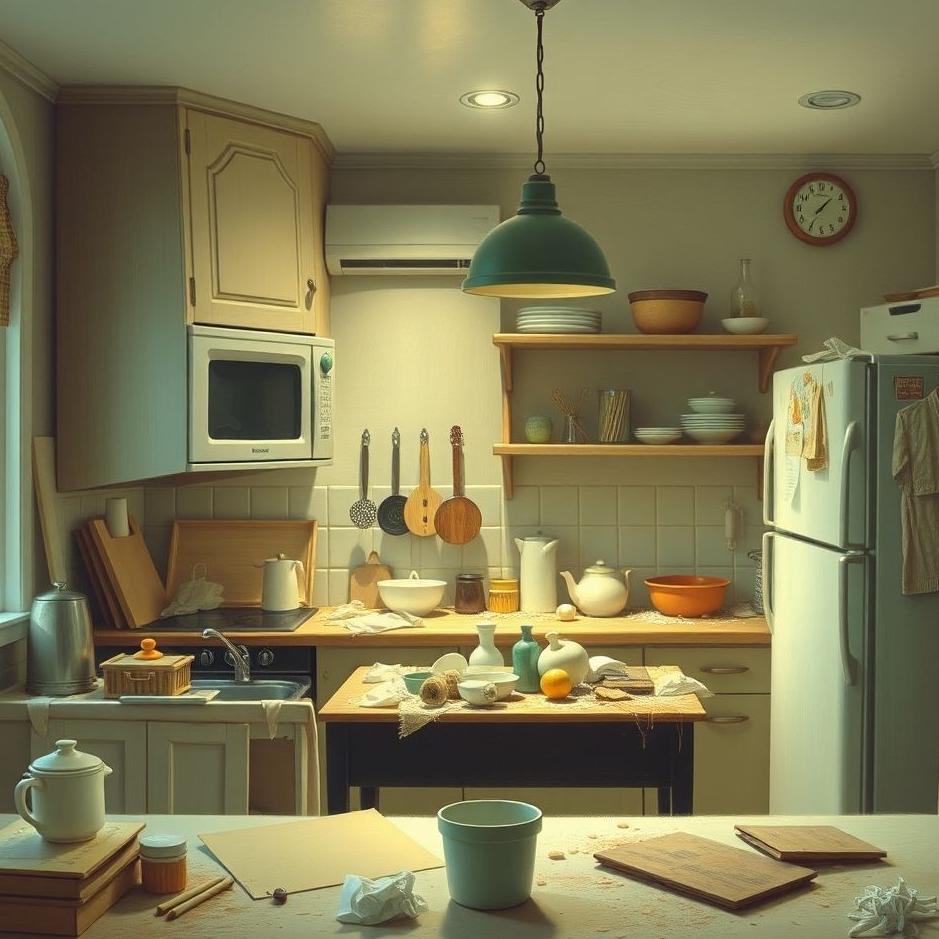 Dream : Mess in the kitchen in a dream
