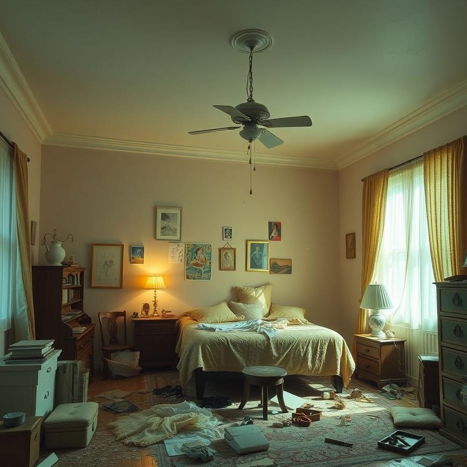 Dream : Messing up a room in a dream