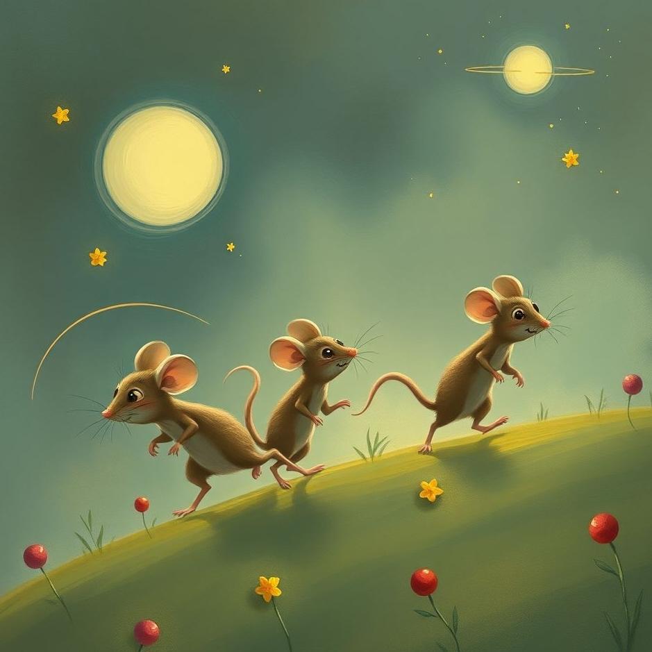 Dream : Mice running away in a dream