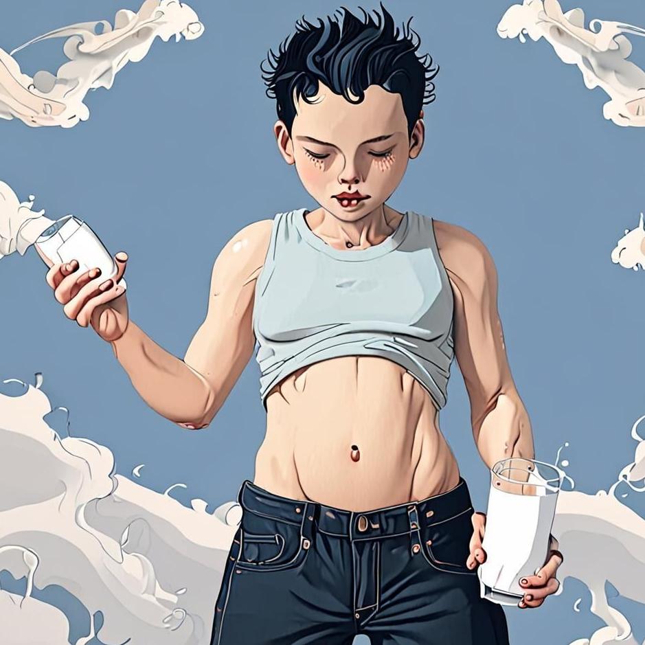 Dream : Milk coming out of your belly in a dream