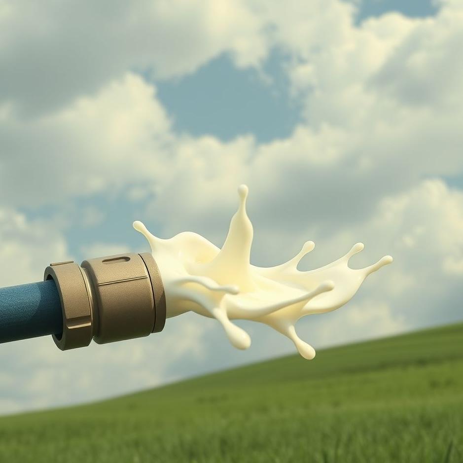 Dream : Milk flowing from a hose in a dream