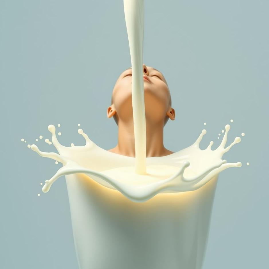 Dream : Milk flowing from yourself in a dream