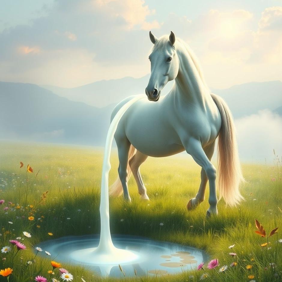 Dream : Milk from horse in the dream