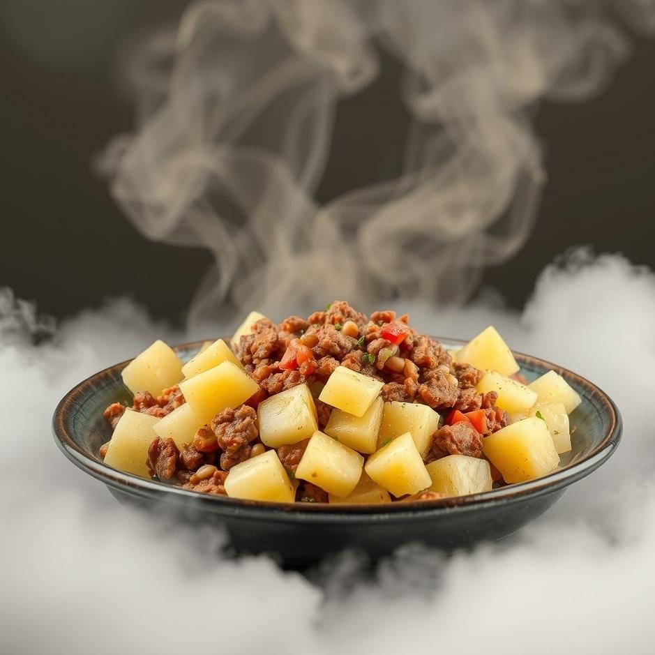 Dream : Minced meat and potatoes in a dream