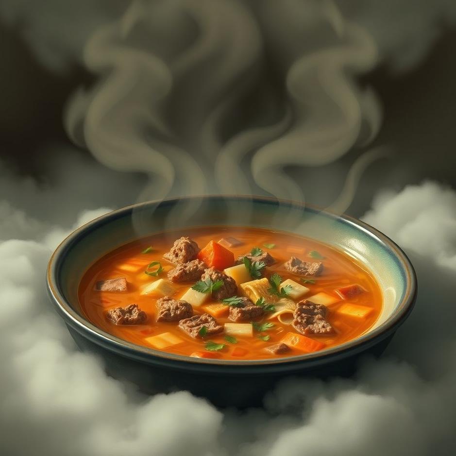 Dream : Minced meat soup in a dream
