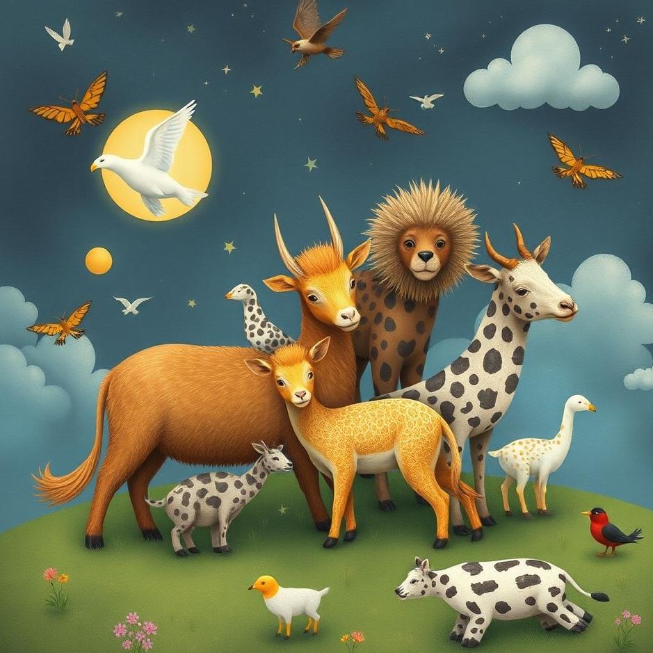 Dream : Mixed animals in a dream