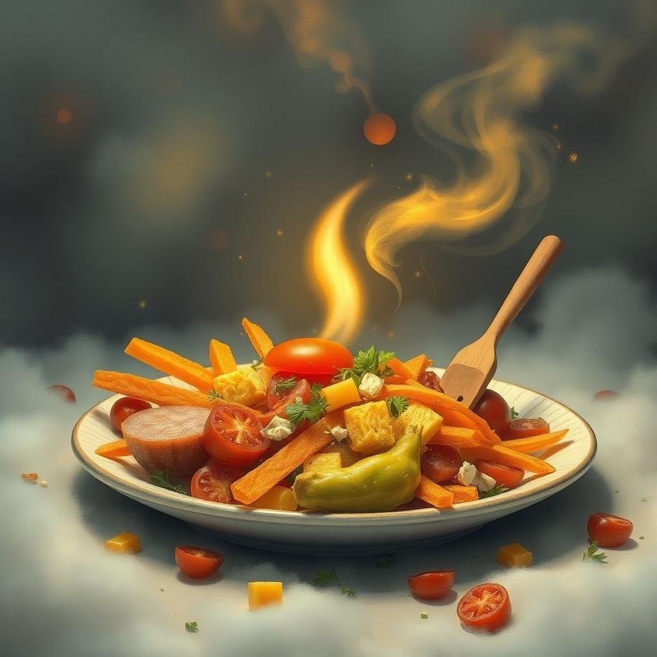 Dream : Mixed food in a dream