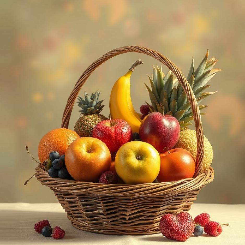 Dream : Mixed fruit basket in a dream