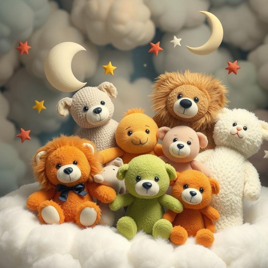 Dream : Mixed stuffed animals in a dream