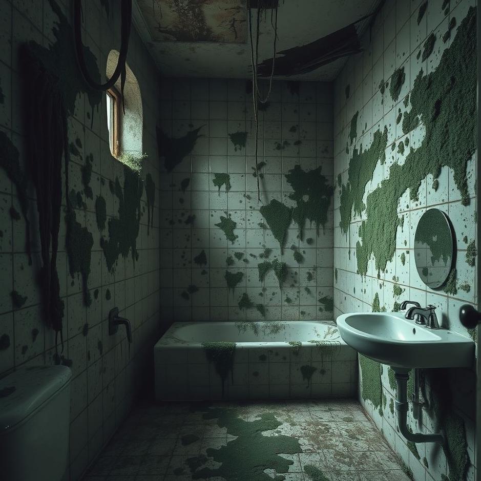 Dream : Moldy bathroom in a dream