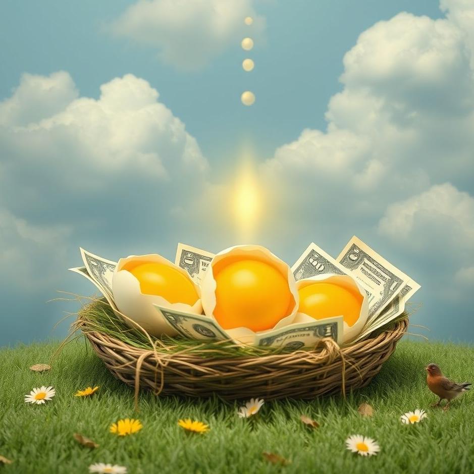 Dream : Money and eggs in a dream