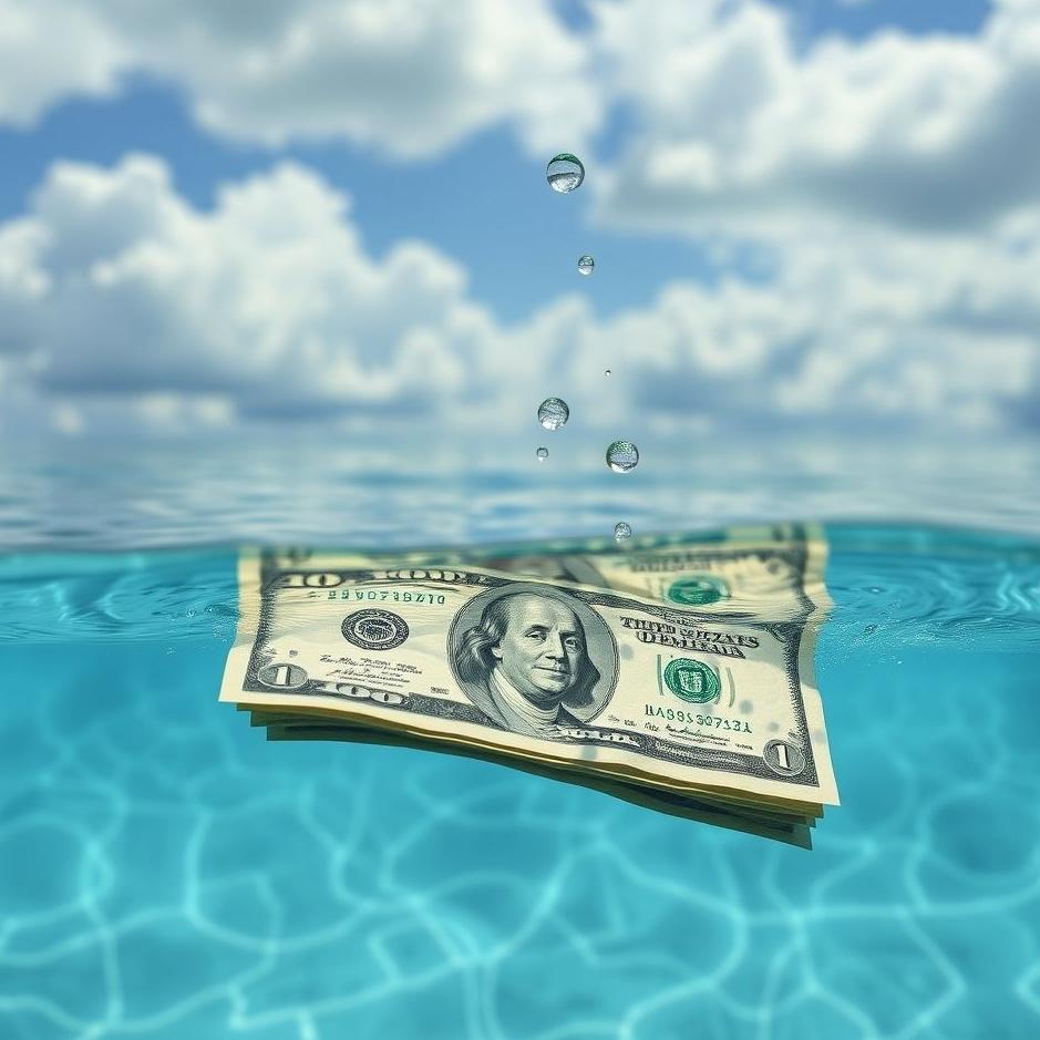 Dream : Money and water in a dream