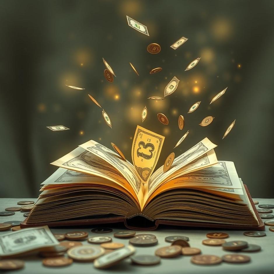 Dream : Money between books in a dream