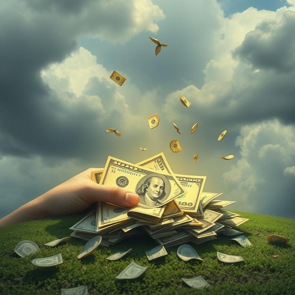Dream : Money collecting from the ground in a dream