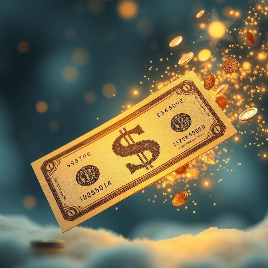 Dream : Money coming out of a scratch card in a dream