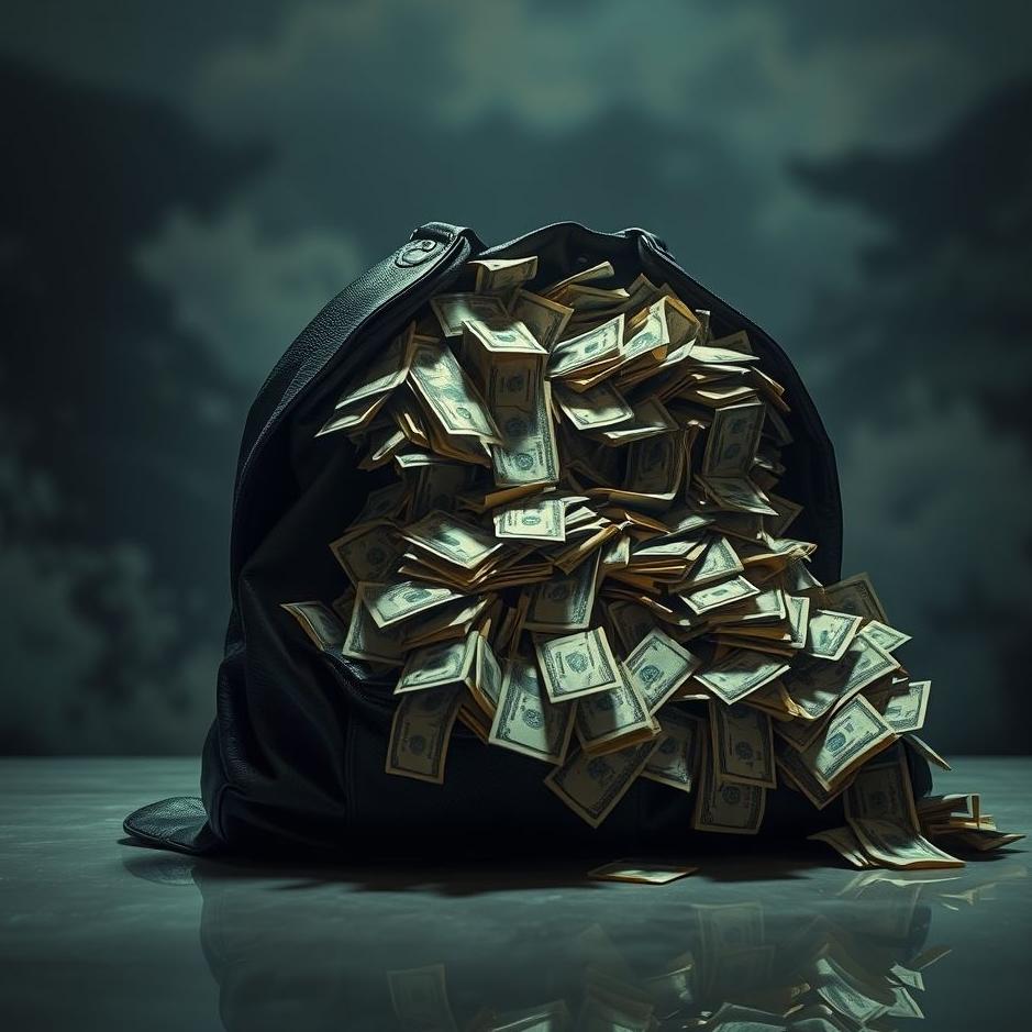 Dream : Money in a black bag in a dream
