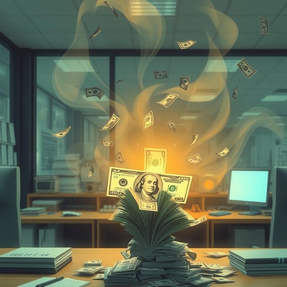 Dream : Money in a workplace in a dream