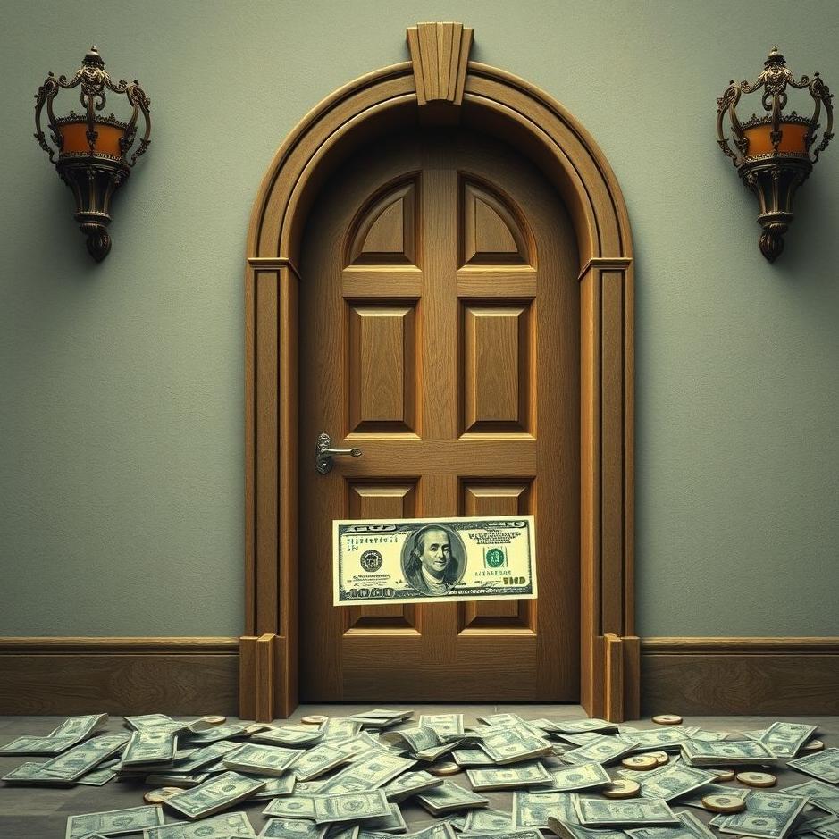 Dream : Money in front of the door in a dream