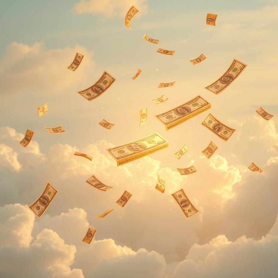 Dream : Money in the sky in a dream