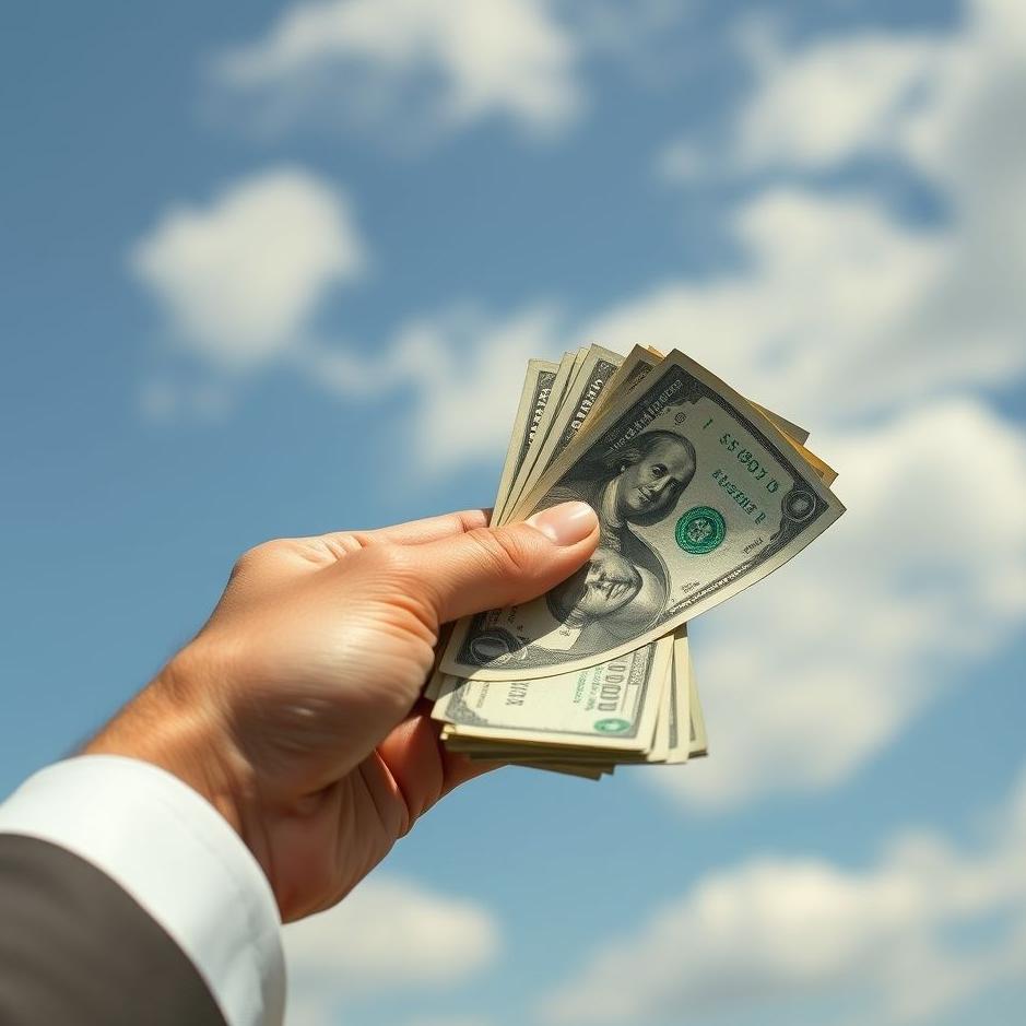 Dream : Money in your husband's hand in a dream