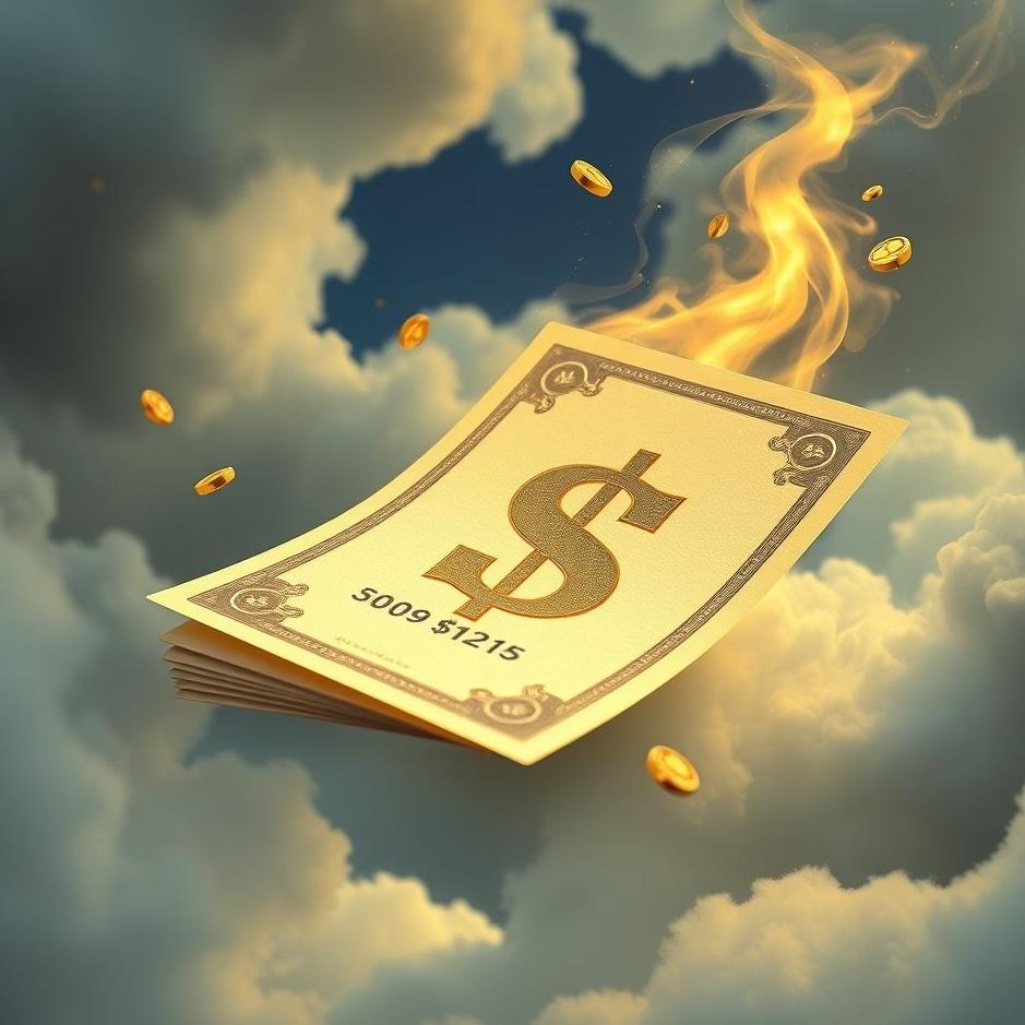 Dream : Money on a card in a dream