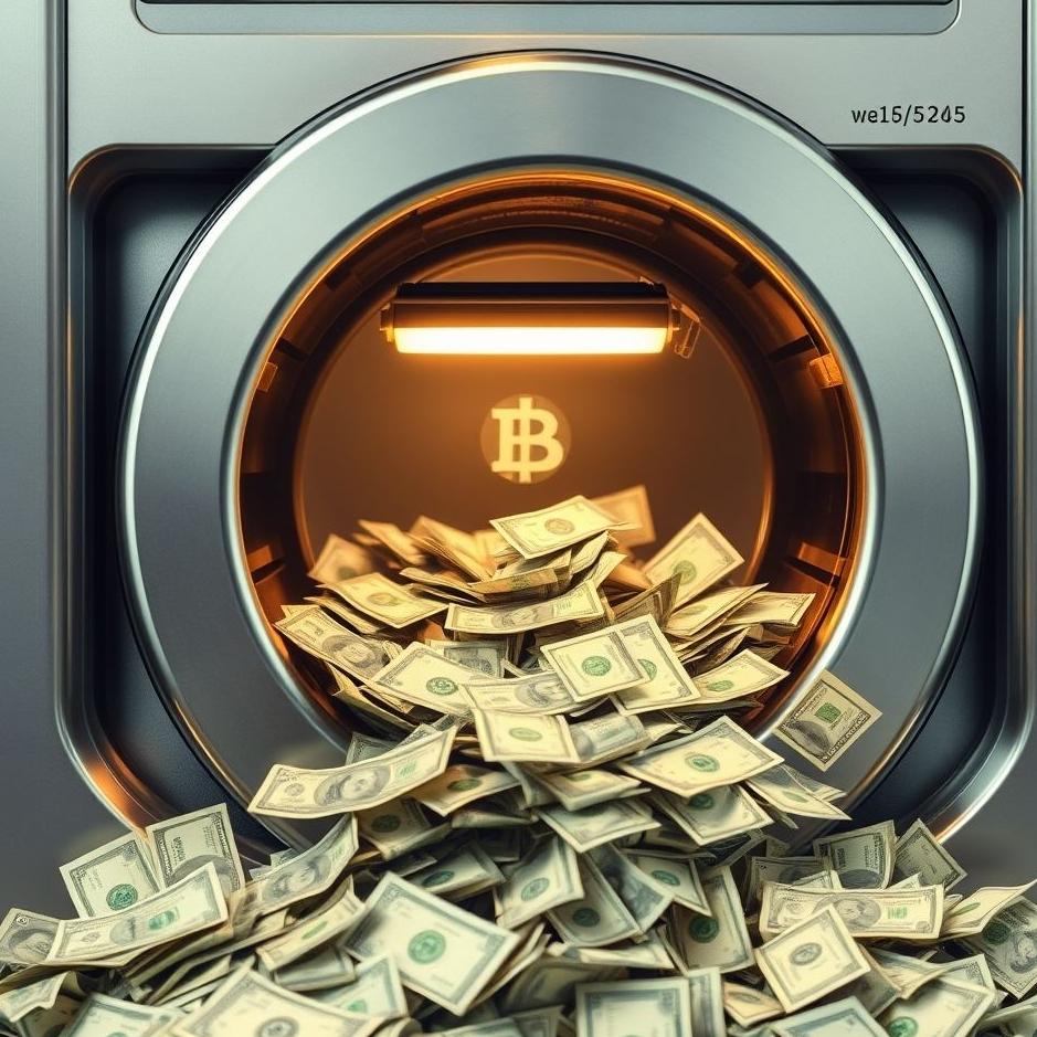 Dream : Money pouring out of a cash machine 