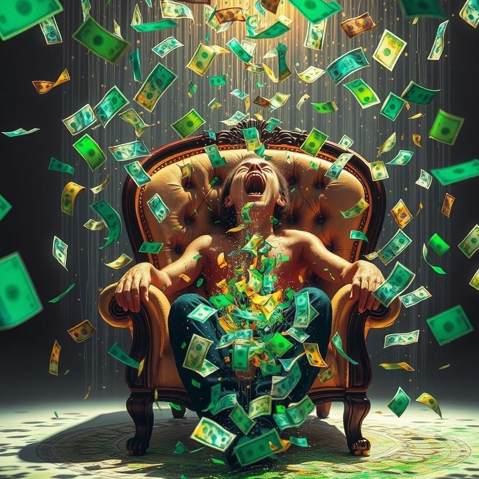 Dream : Money running down your throat 