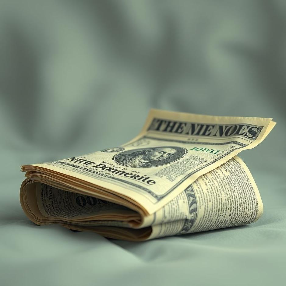 Dream : Money wrapped in a newspaper in a dream