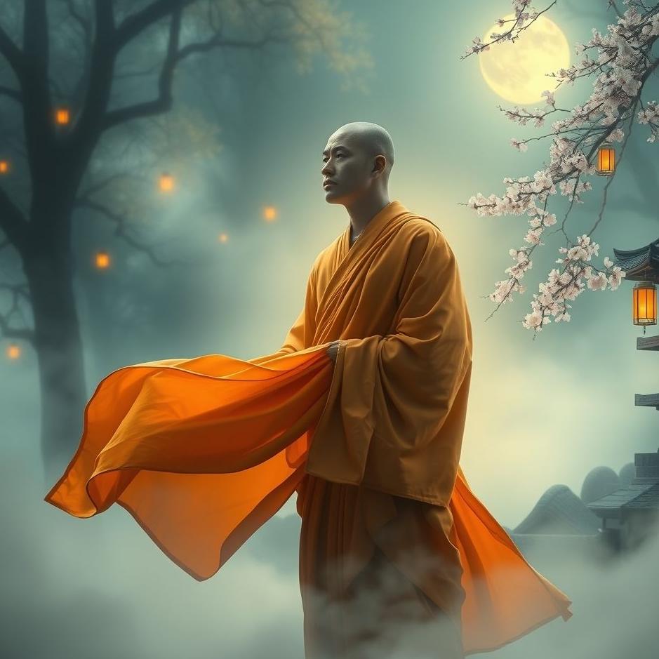 Dream : Monk in a dream