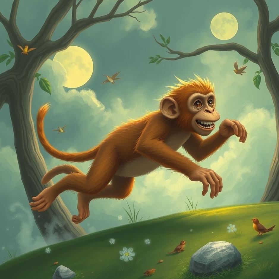 Dream : Monkey chasing you in a dream