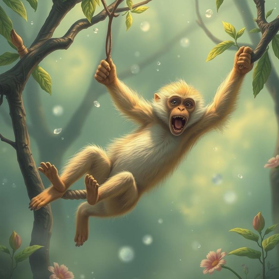 Dream : Monkey fall in a dream