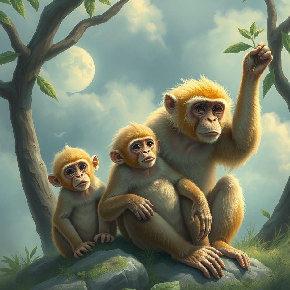 Dream : Monkey family in a dream