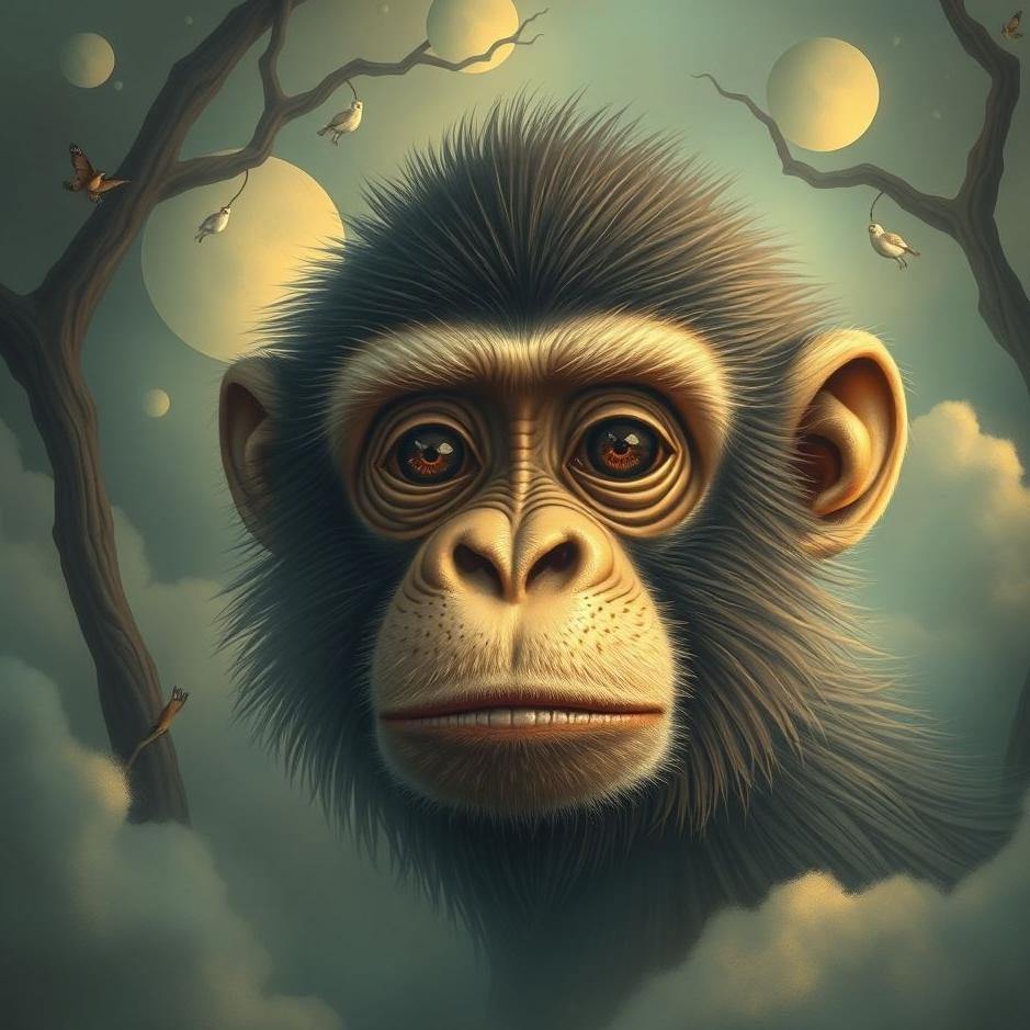 Dream : Monkey head in a dream