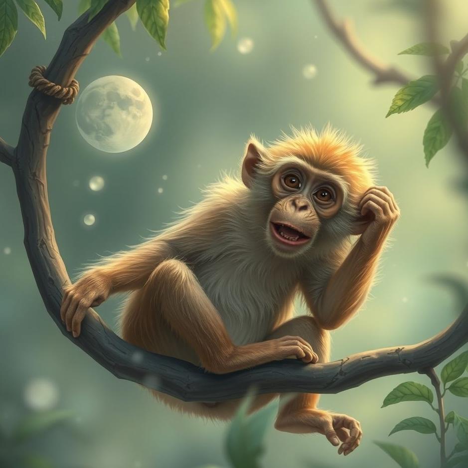 Dream : Monkey playing in a dream