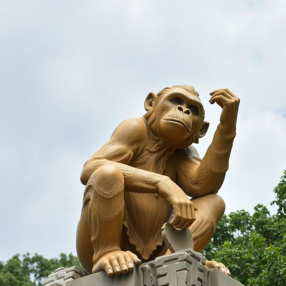 Dream : Monkey statue in a dream