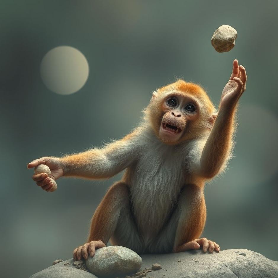 Dream : Monkey throwing stones in a dream
