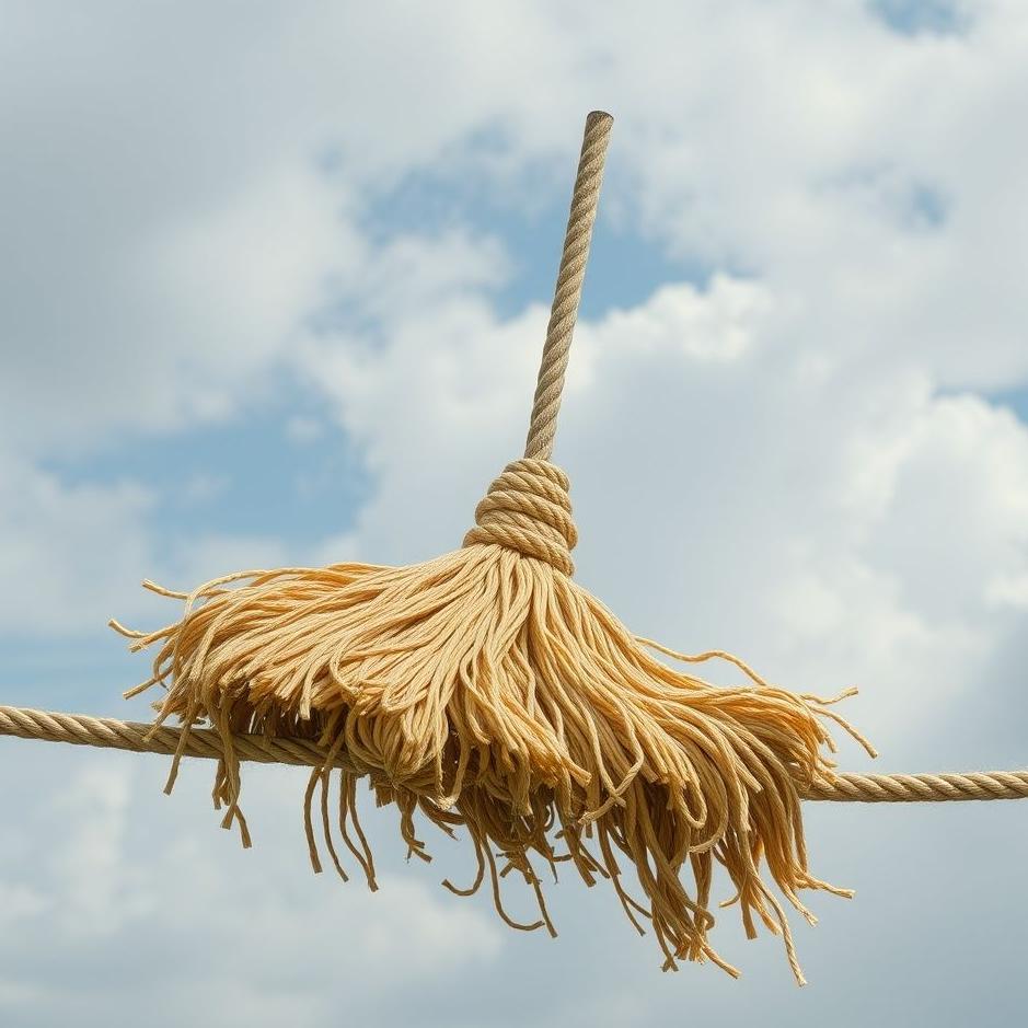 Dream : Mop on a rope in a dream