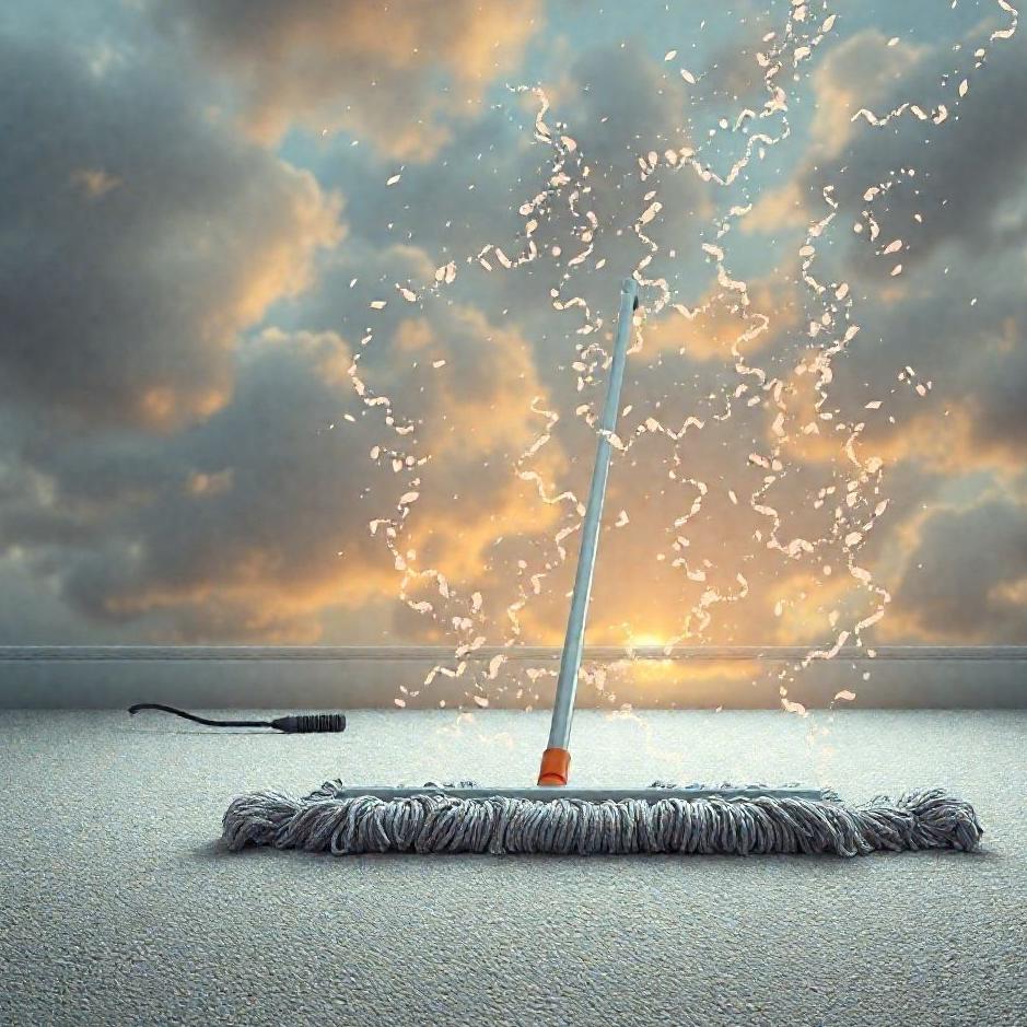 Dream : Mopping a carpet in a dream