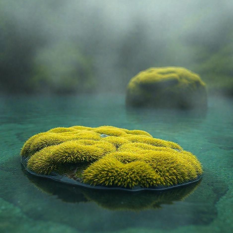 Dream : Moss in a pool in a dream