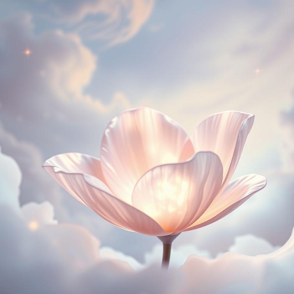 Dream : Mother-of-pearl flower in a dream