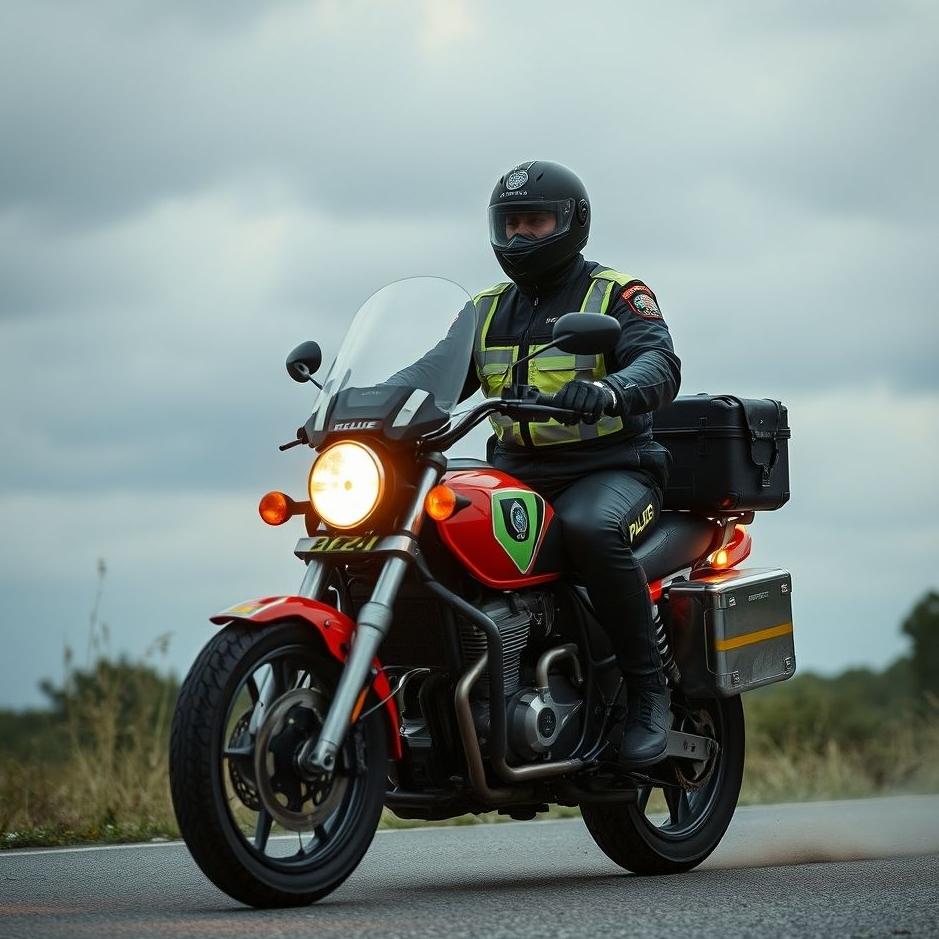 Dream : Motorcycle policeman in a dream